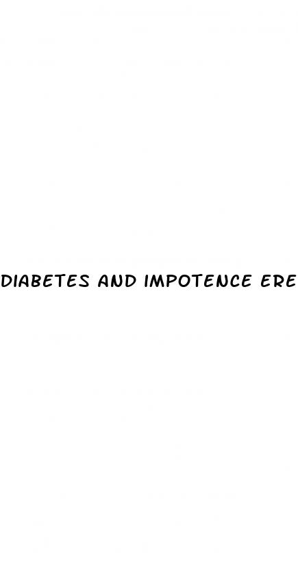 diabetes and impotence erectile dysfunction