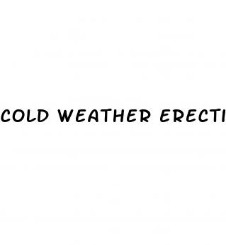 cold weather erectile dysfunction