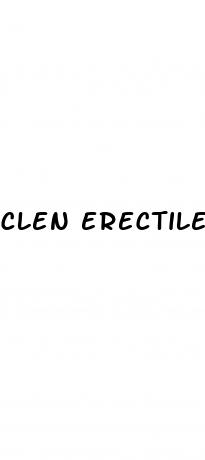 clen erectile dysfunction