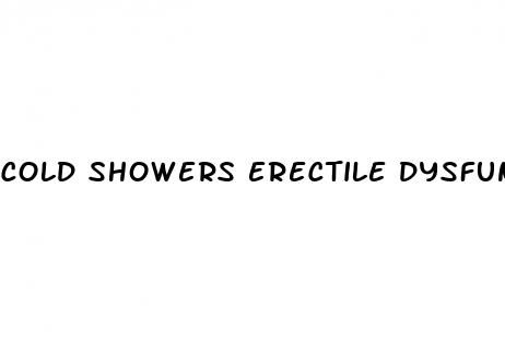 cold showers erectile dysfunction