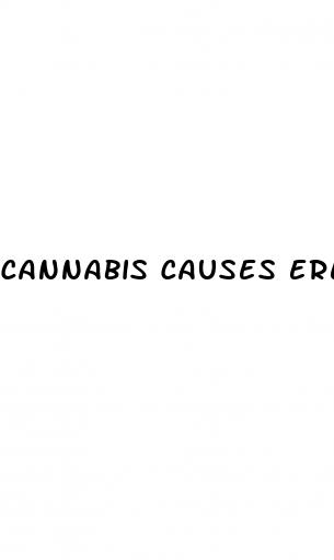 cannabis causes erectile dysfunction