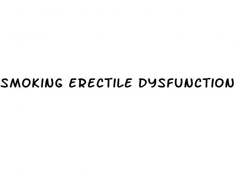 smoking erectile dysfunction