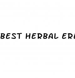 best herbal erectile dysfunction medication