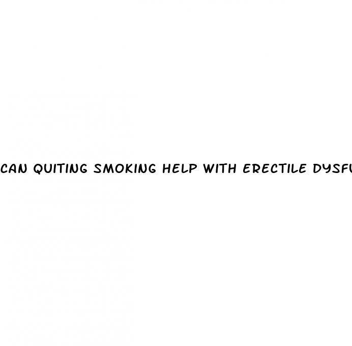 can quiting smoking help with erectile dysfunction