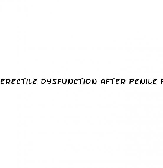 erectile dysfunction after penile prosthesis