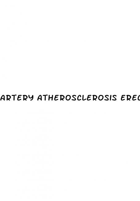 artery atherosclerosis erectile dysfunction