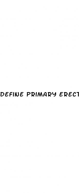 define primary erectile dysfunction