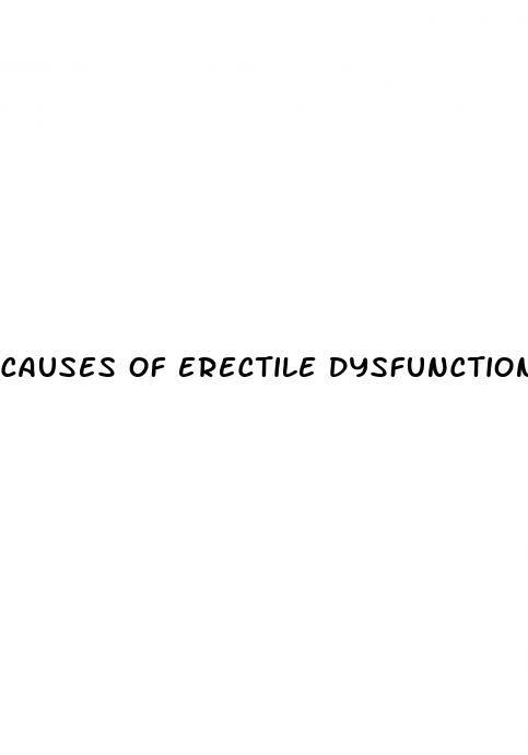 causes of erectile dysfunction nhs