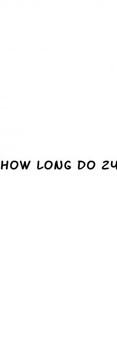 how long do 24k rhino pills last