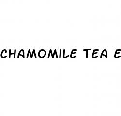 chamomile tea erectile dysfunction