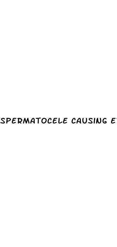 spermatocele causing erectile dysfunction