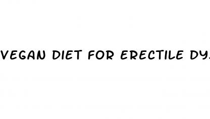 vegan diet for erectile dysfunction