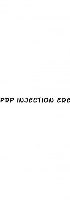 prp injection erectile dysfunction