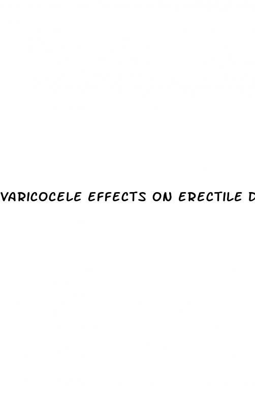 varicocele effects on erectile dysfunction