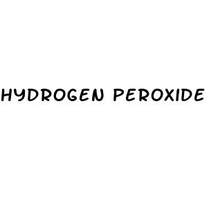 hydrogen peroxide erectile dysfunction