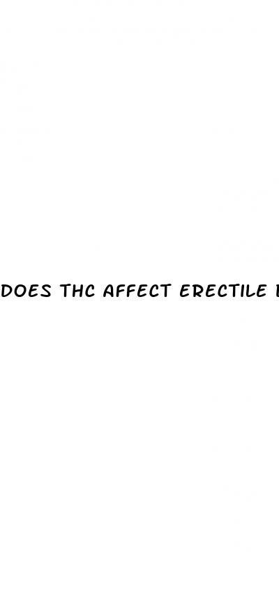 does thc affect erectile dysfunction