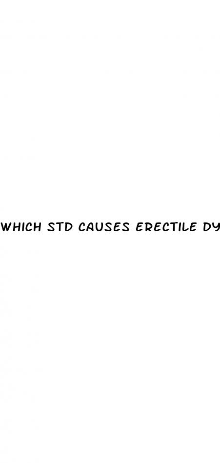 which std causes erectile dysfunction