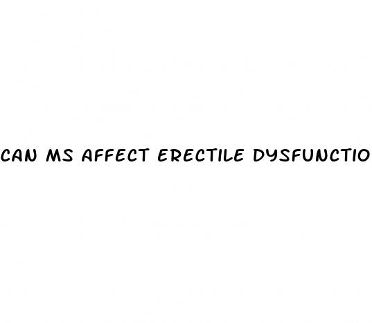 can ms affect erectile dysfunction