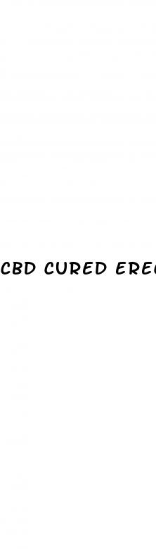 cbd cured erectile dysfunction