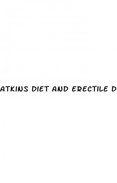 atkins diet and erectile dysfunction