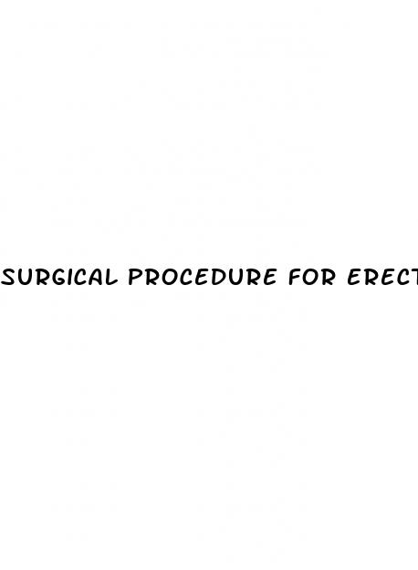 surgical procedure for erectile dysfunction