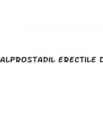 alprostadil erectile dysfunction treatment