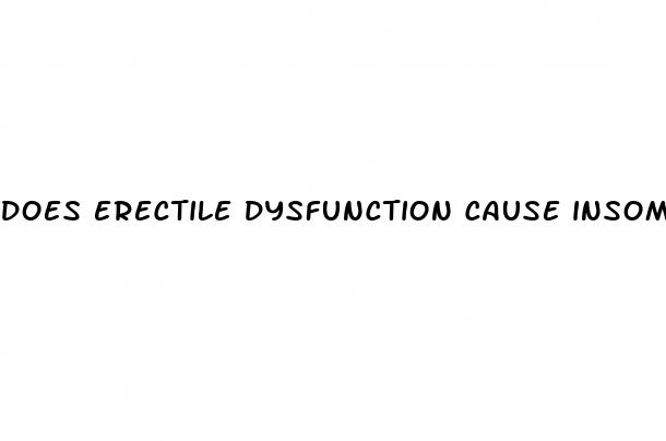 does erectile dysfunction cause insomnia