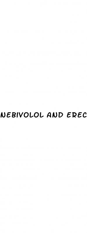 nebivolol and erectile dysfunction