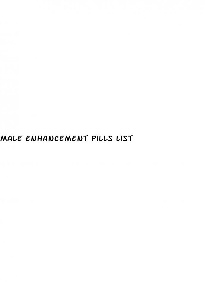 male enhancement pills list