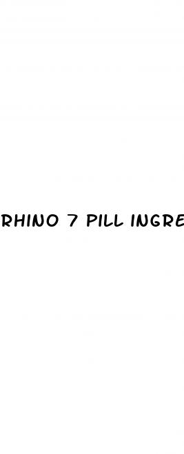 rhino 7 pill ingredients