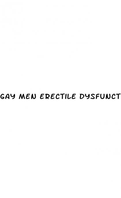 gay men erectile dysfunction