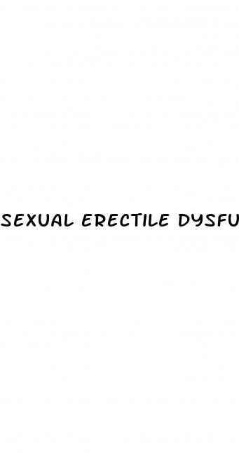 sexual erectile dysfunction