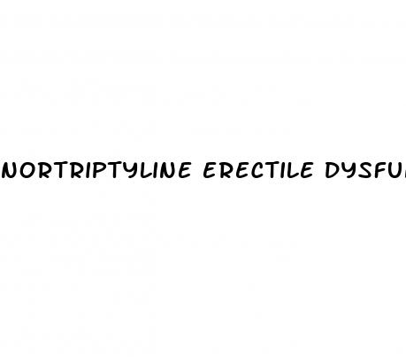 nortriptyline erectile dysfunction