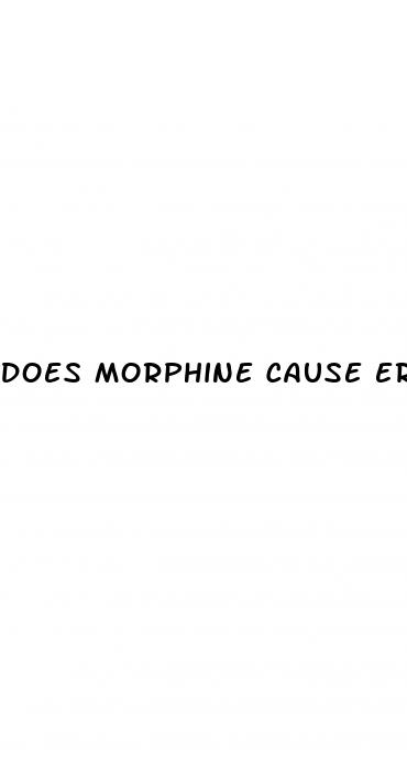 does morphine cause erectile dysfunction