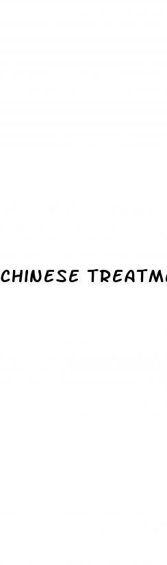 chinese treatment for erectile dysfunction