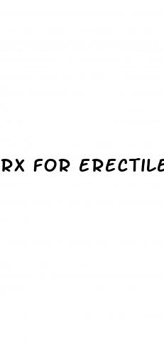 rx for erectile dysfunction