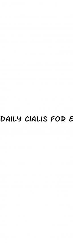 daily cialis for erectile dysfunction