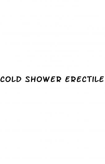 cold shower erectile dysfunction reddit