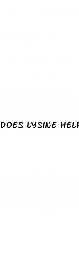 does lysine help erectile dysfunction