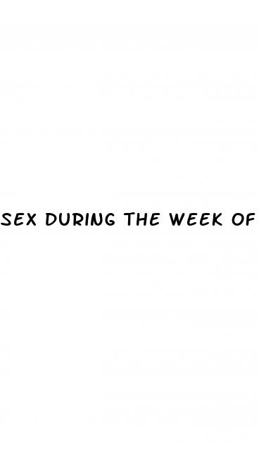 sex during the week of placebo pills