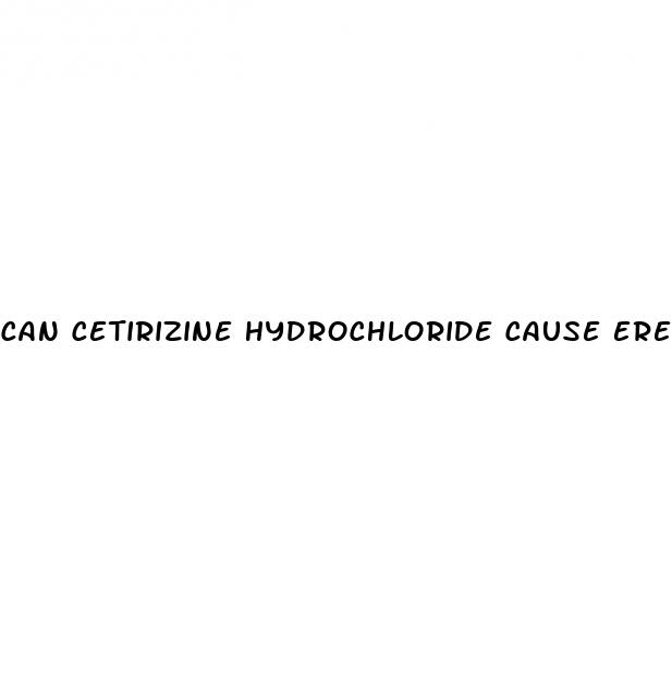 can cetirizine hydrochloride cause erectile dysfunction