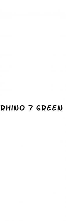 rhino 7 green pills