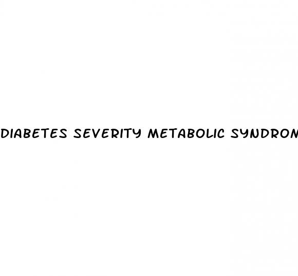 diabetes severity metabolic syndrome and the risk of erectile dysfunction