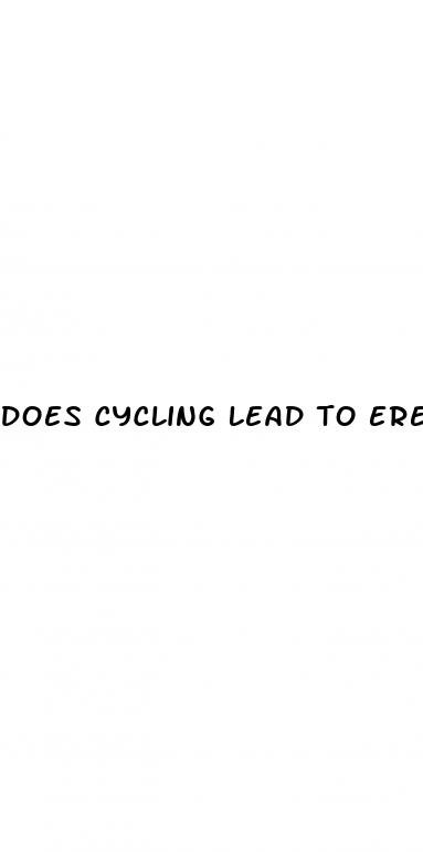 does cycling lead to erectile dysfunction