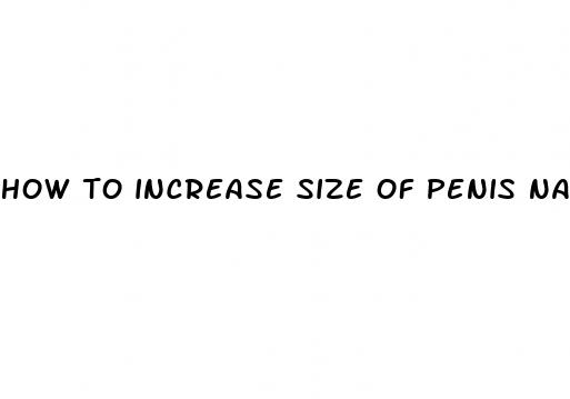 how to increase size of penis natural