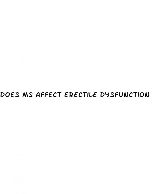 does ms affect erectile dysfunction