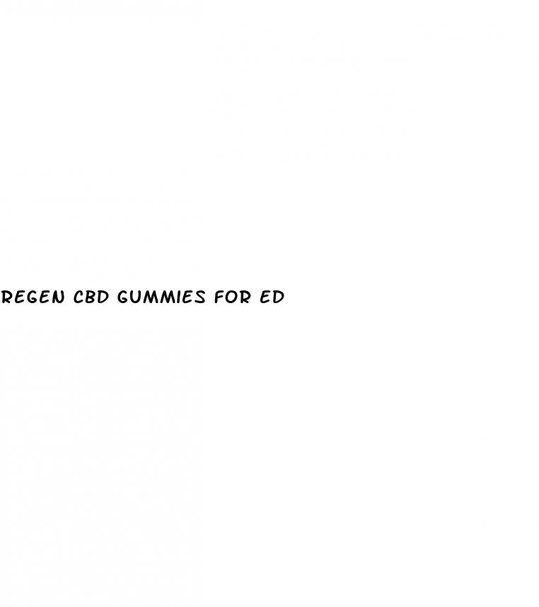 regen cbd gummies for ed