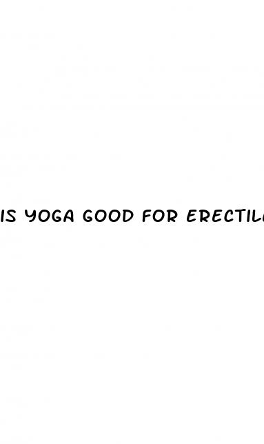 is yoga good for erectile dysfunction