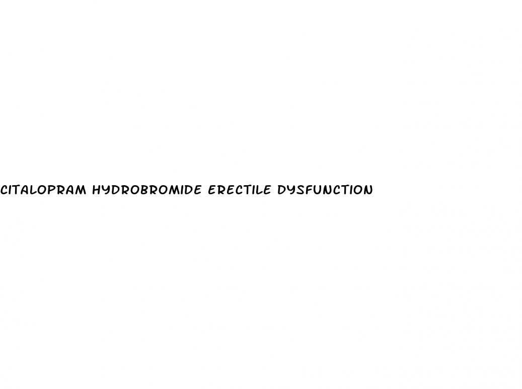 citalopram hydrobromide erectile dysfunction