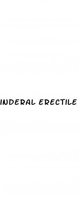 inderal erectile dysfunction